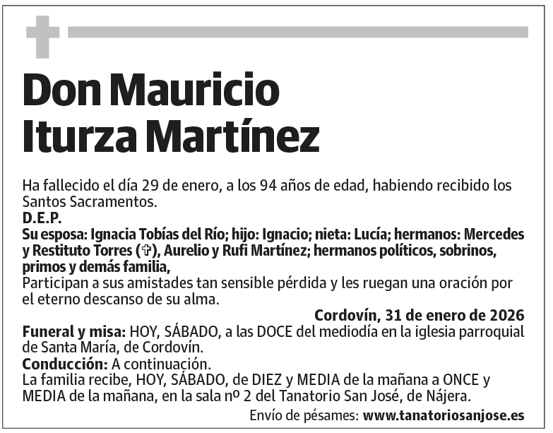 Don Mauricio Iturza Martínez