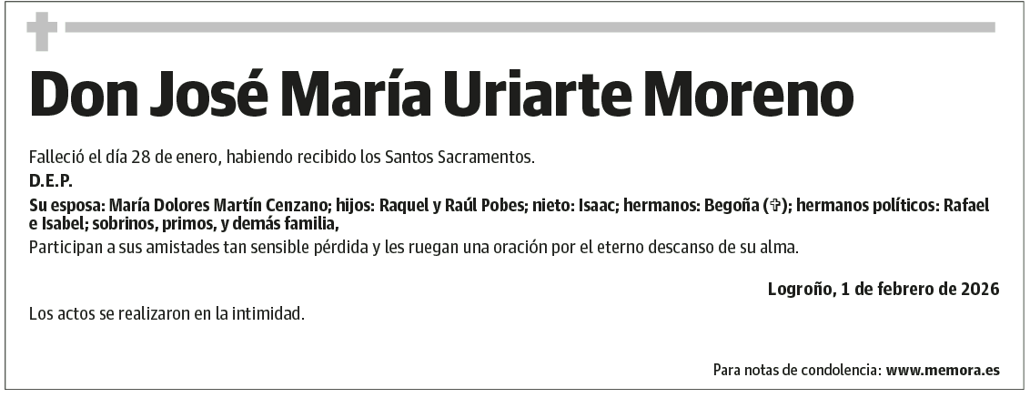 Don José María Uriarte Moreno