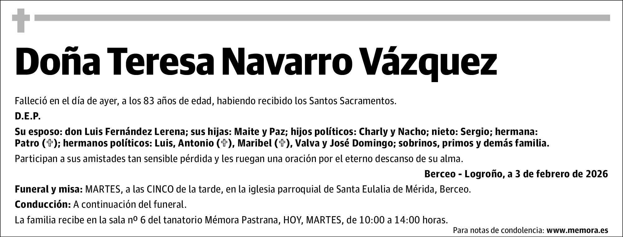 Doña Teresa Navarro Vázquez