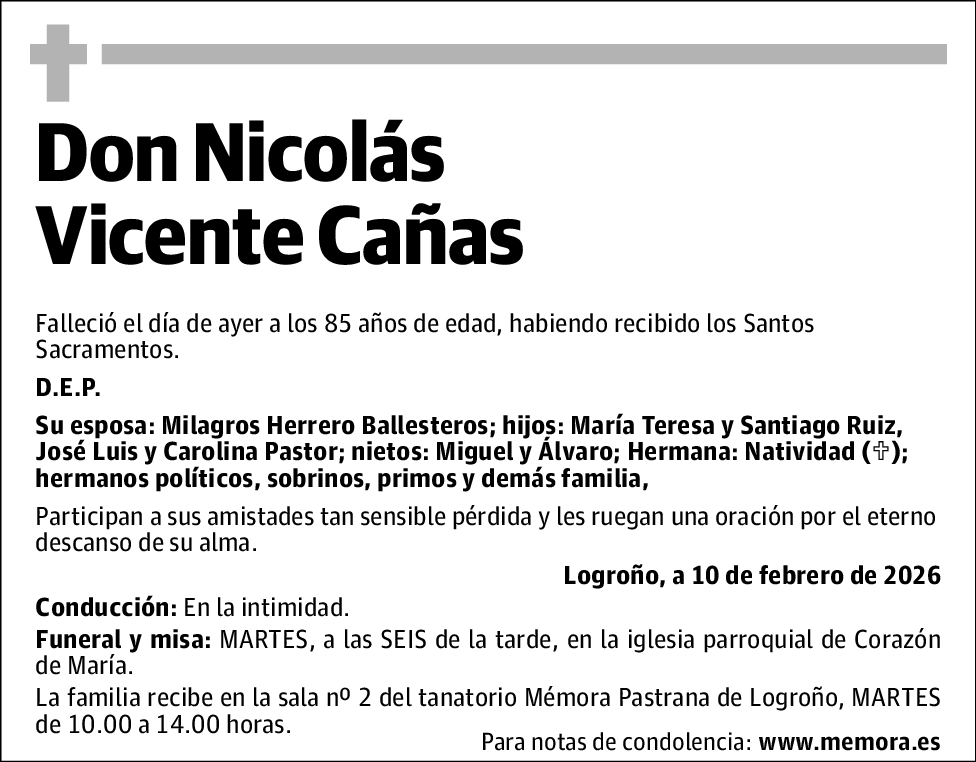 Nicolás Vicente Cañas