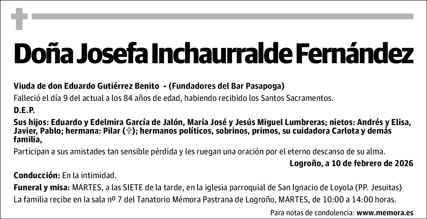 Josefa Inchaurralde Fernández