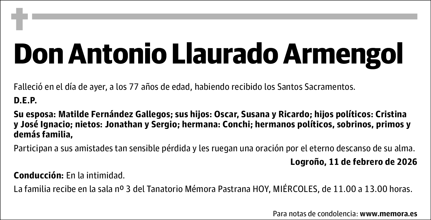 Antonio Llaurado Armengol