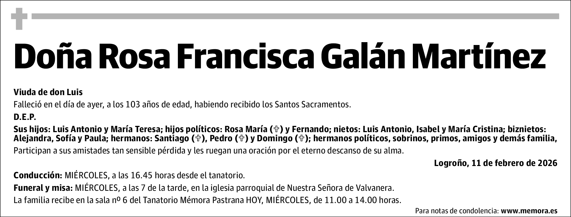 Rosa Francisca Galán Martínez