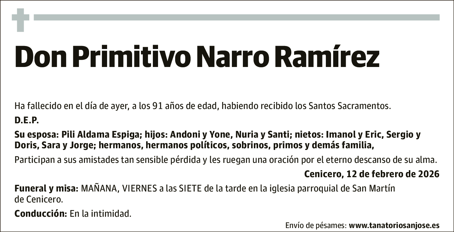 Primitivo Narro Ramírez