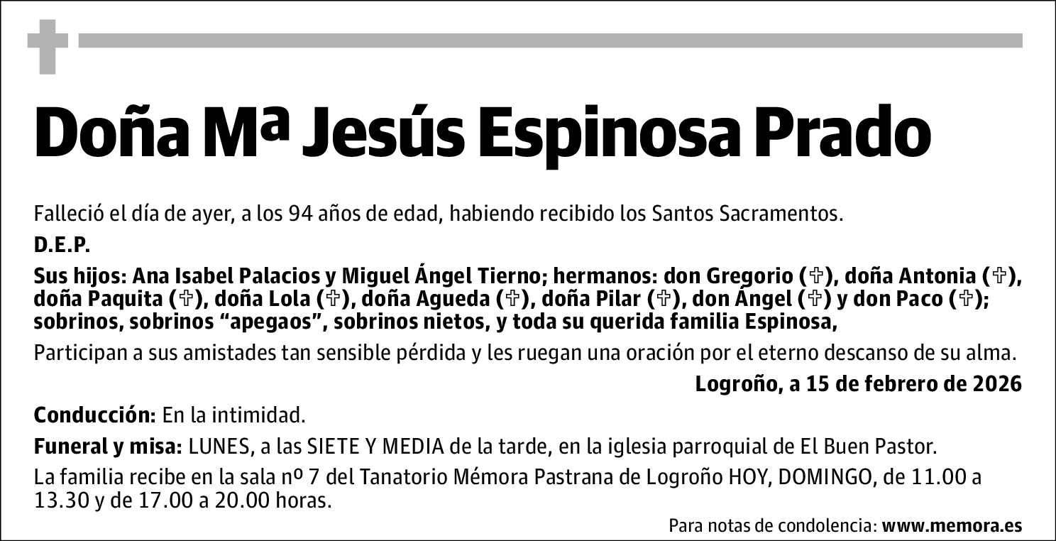 Maria Jesus Espinosa Prado