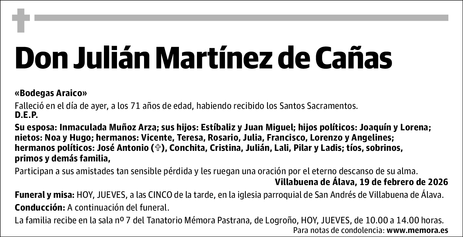 Julián Martínez de Cañas Araico