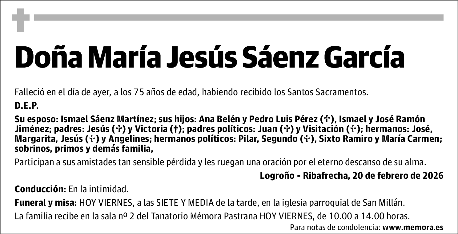 Maria Jesus Saenz Garcia