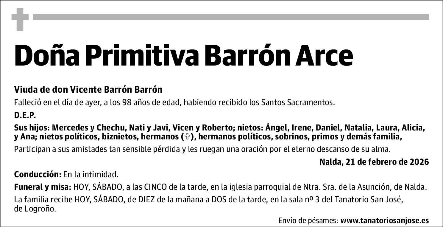 Primitiva Barrón Arce