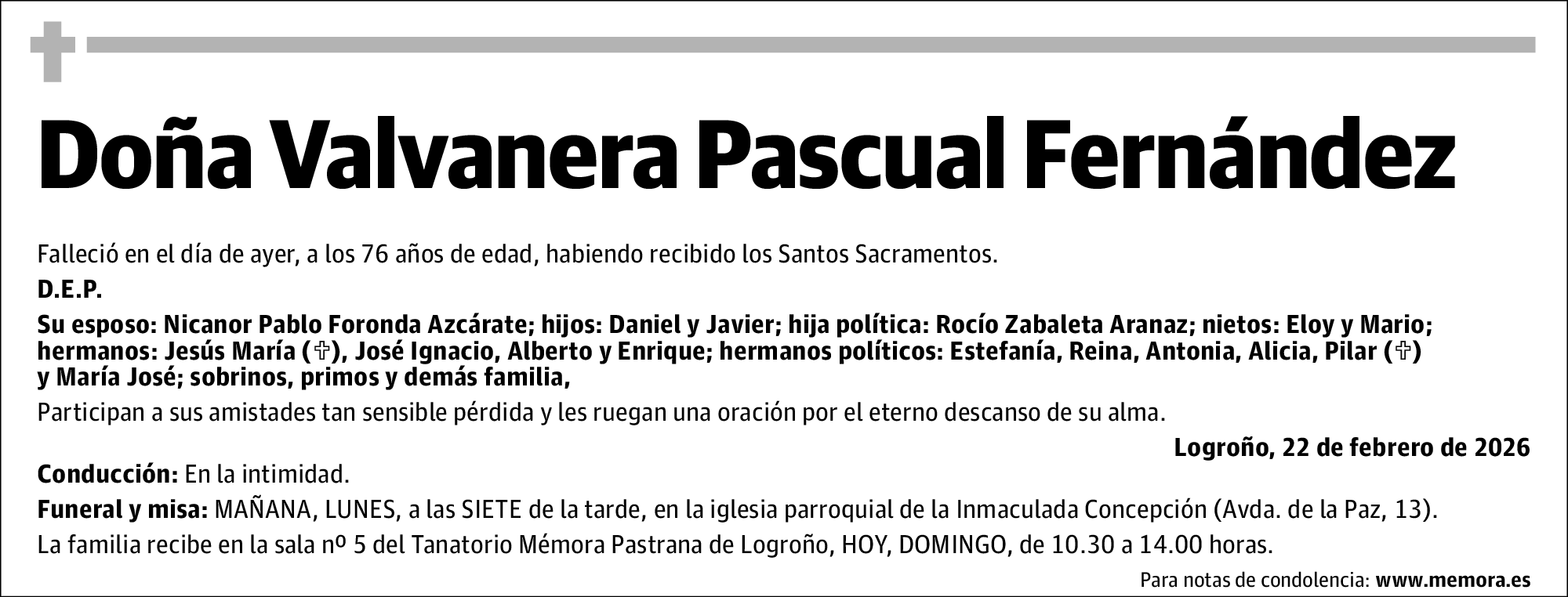 Valvanera Pascual Fernández