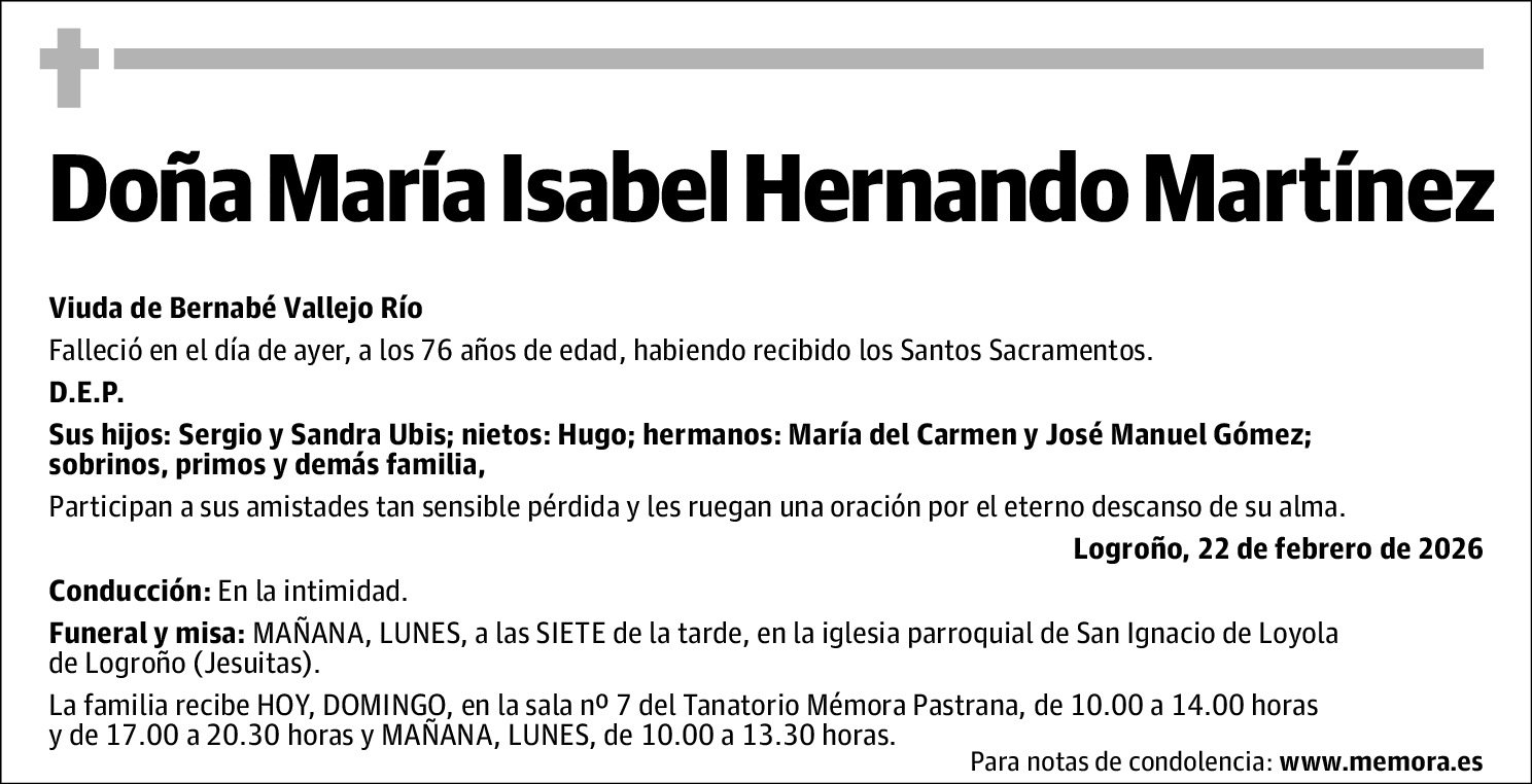 María Isabel Hernando Martínez