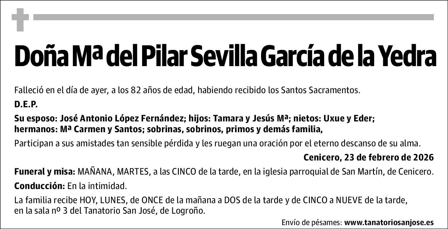 Mª del Pilar Sevilla García de la Yedra