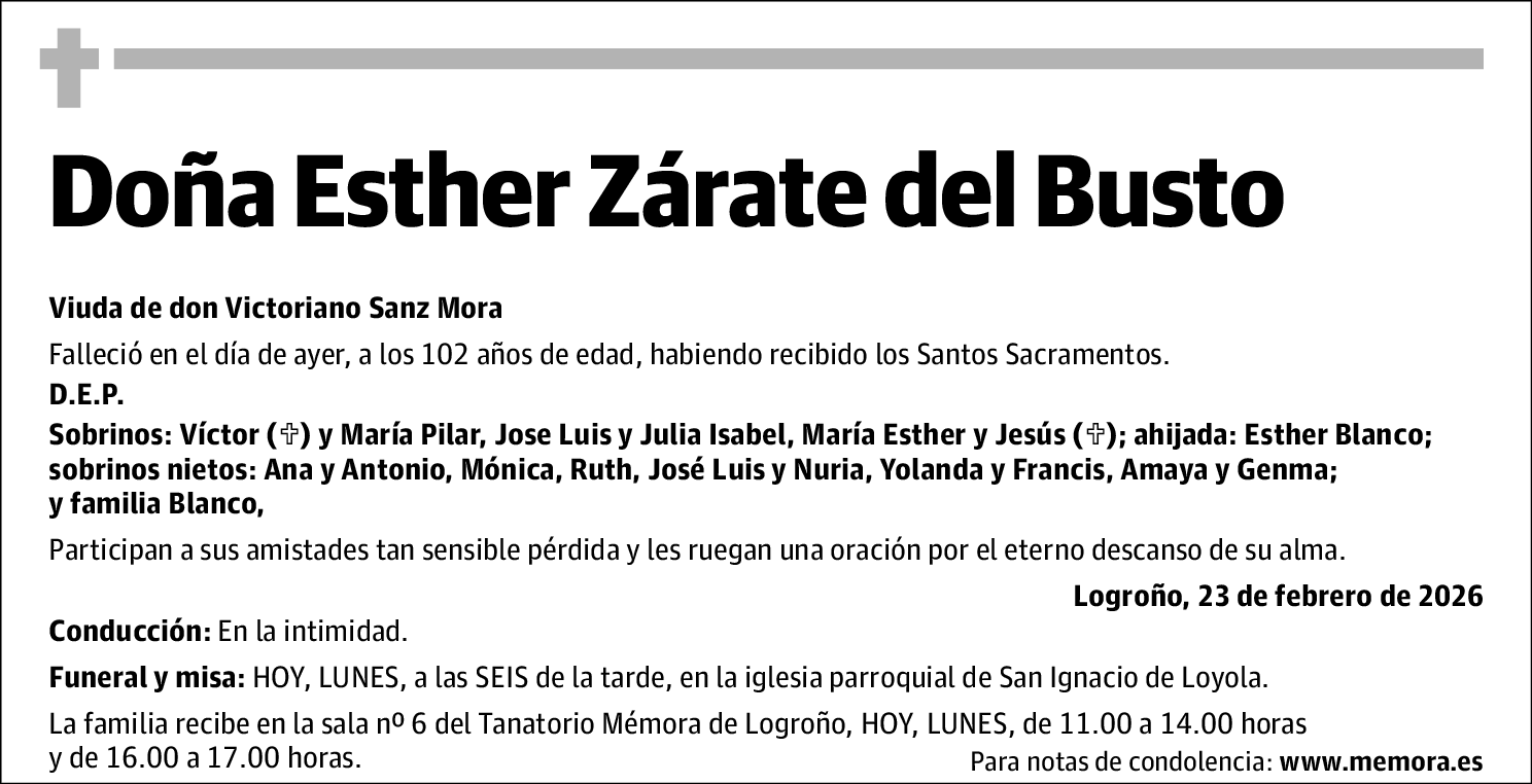 Esther Zárate del Busto