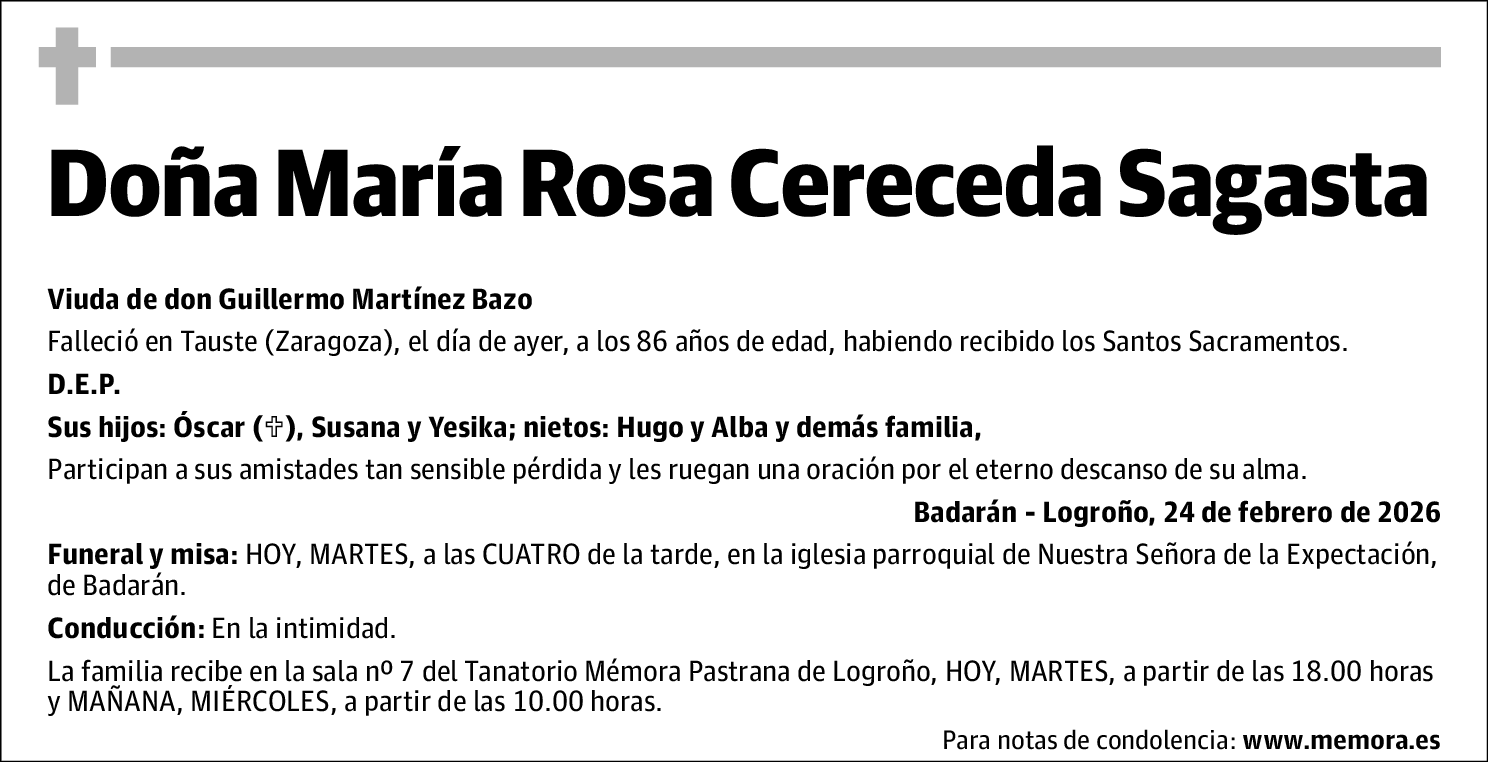 María Rosa Cereceda Sagasta