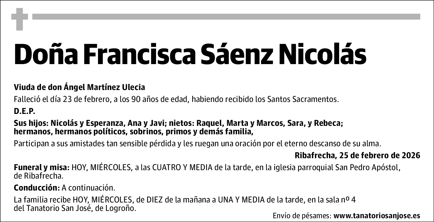 Francisca Sáenz Nicolás