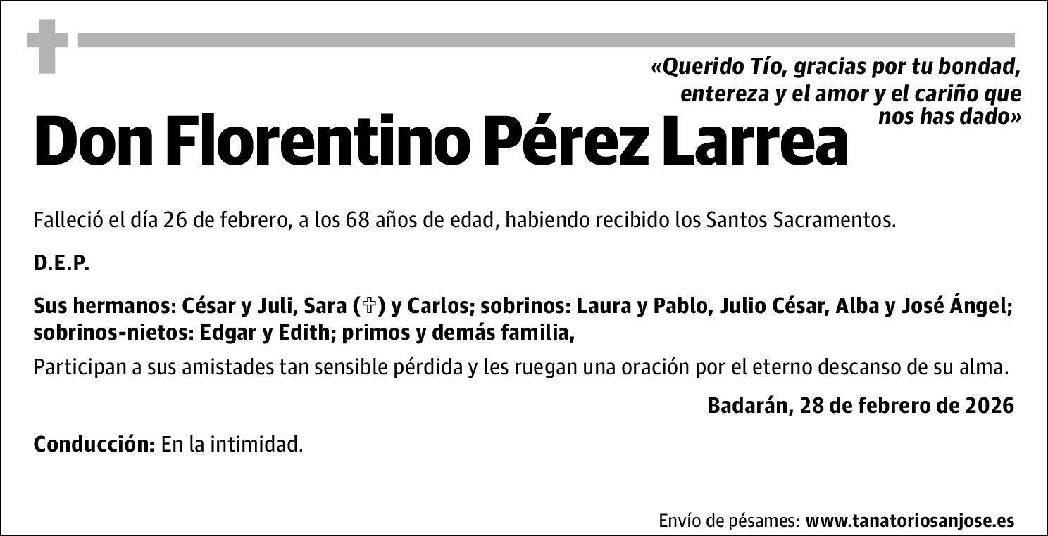 Florentino Pérez Larrea