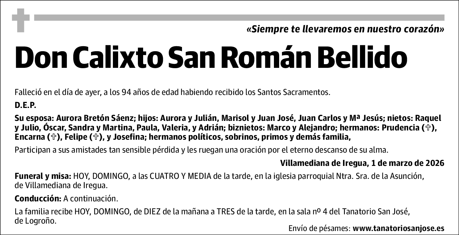 Calixto San Román Bellido