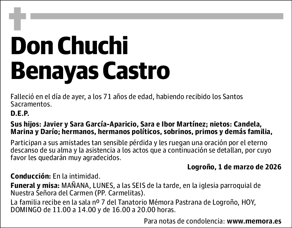 Chuchi Benayas Castro