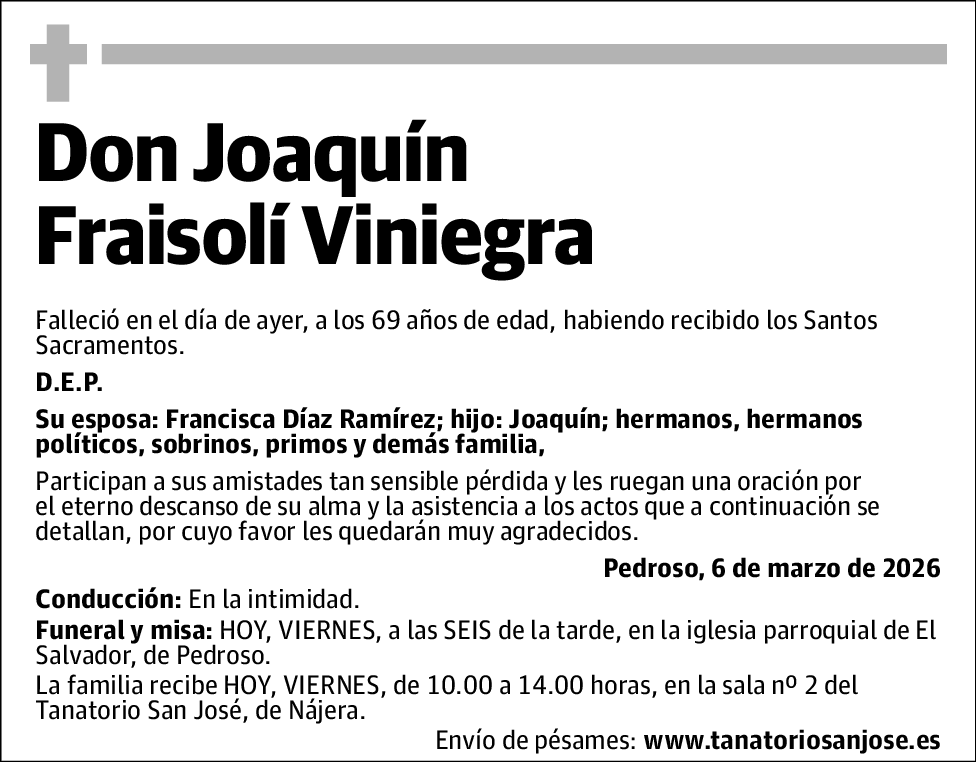 Joaquín Fraisolí Viniegra