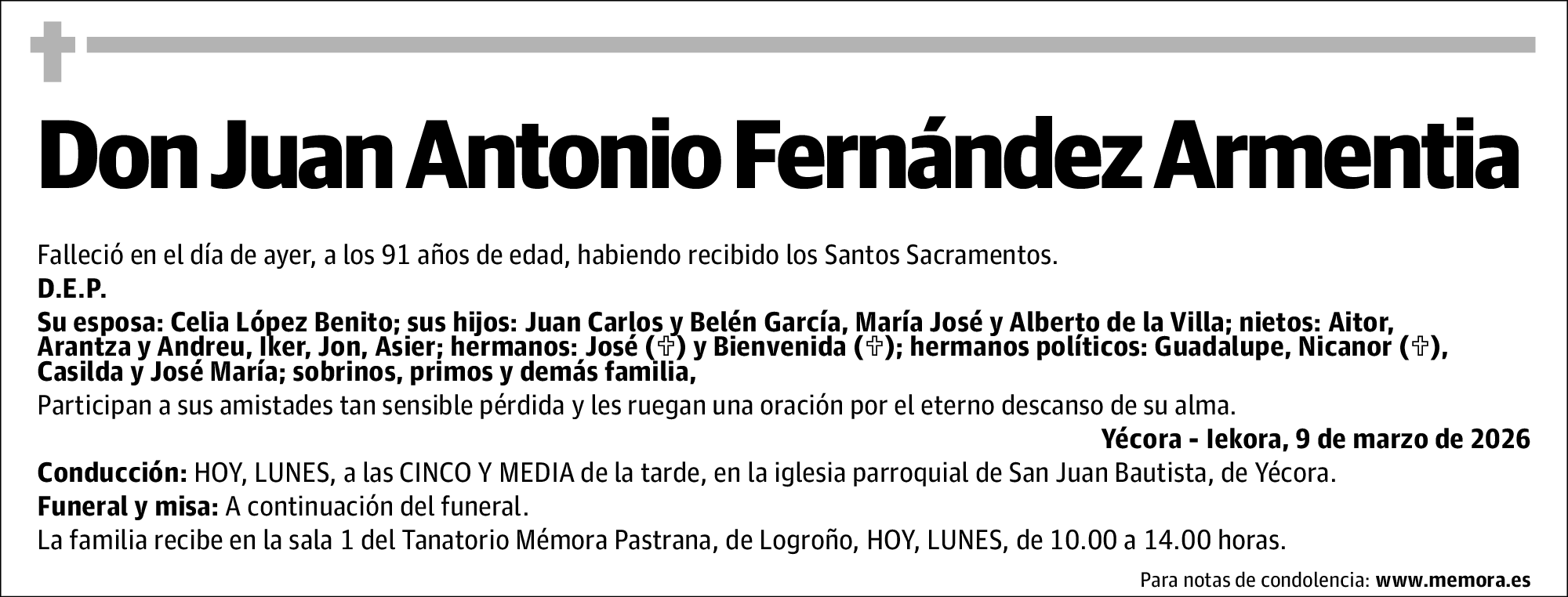 Juan Antonio Fernández Armentia