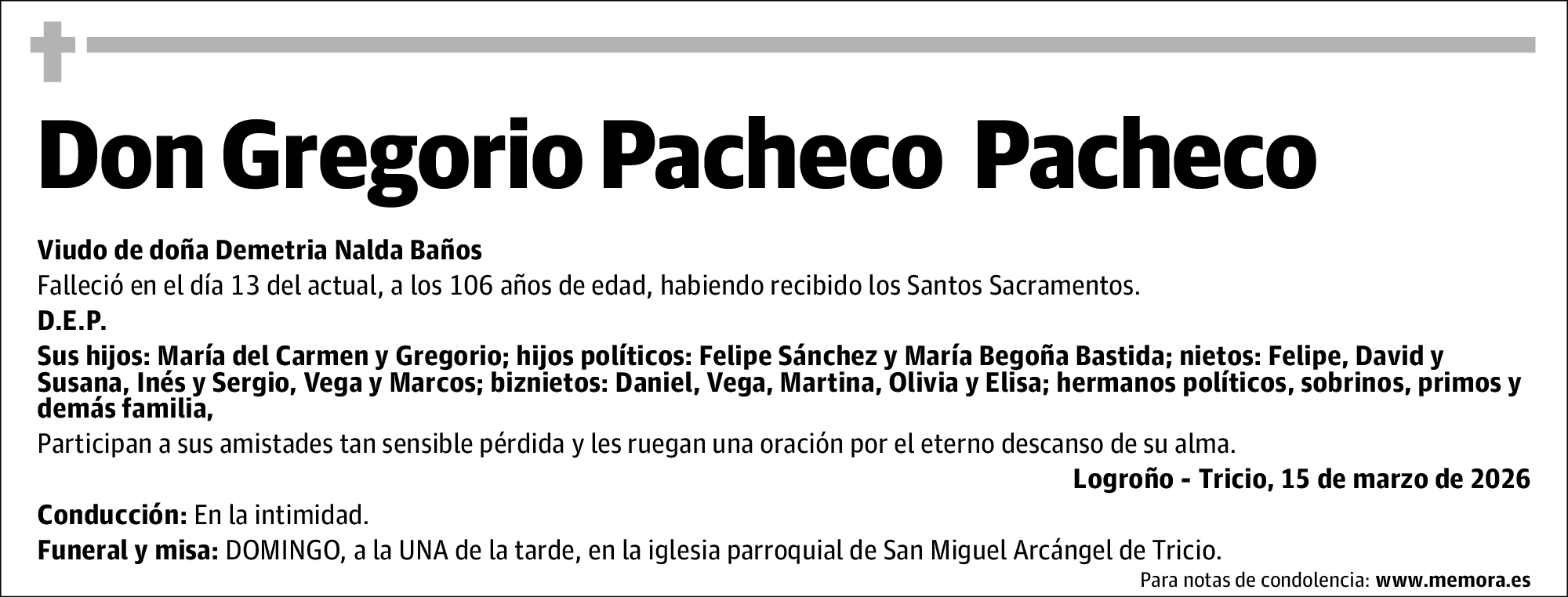 Gregorio Pacheco Pacheco