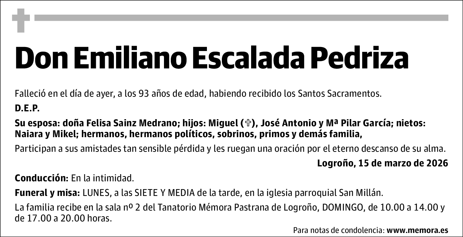 Emiliano Escalada Pedriza