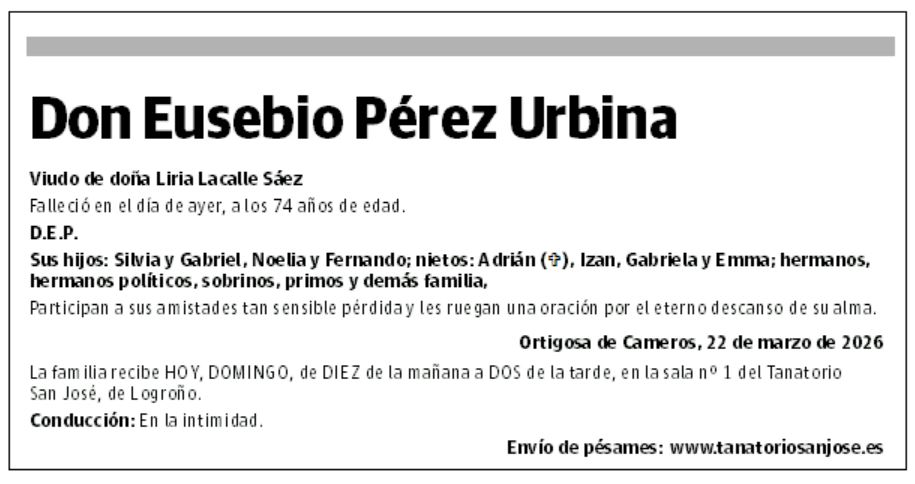 Don Eusebio Pérez Urbina