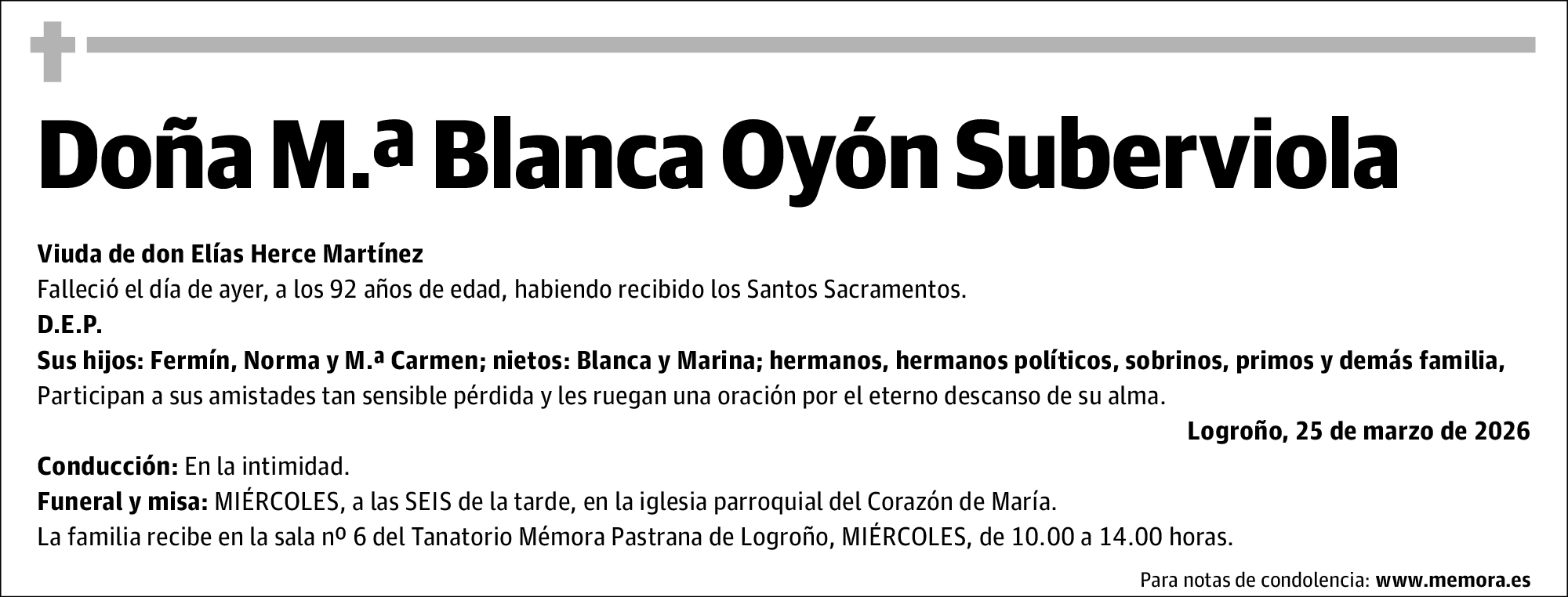 Mª Blanca Oyón Saberviola
