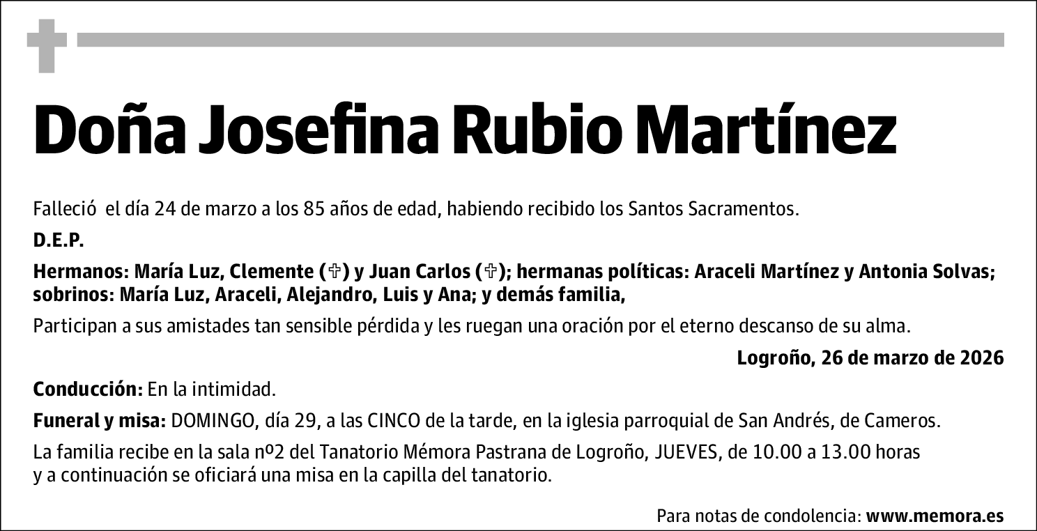 Josefina Rubio Martínez