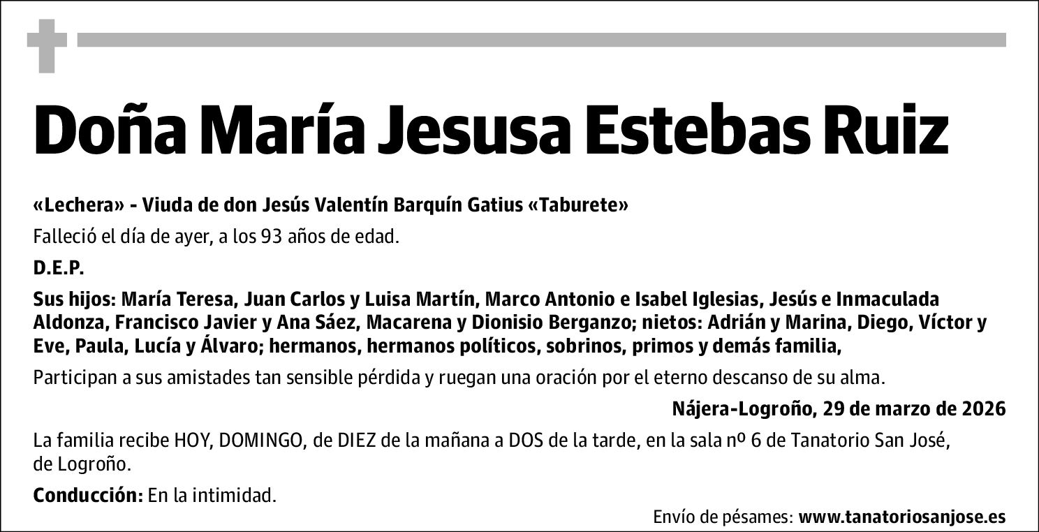 María Jesusa Estebas Ruiz