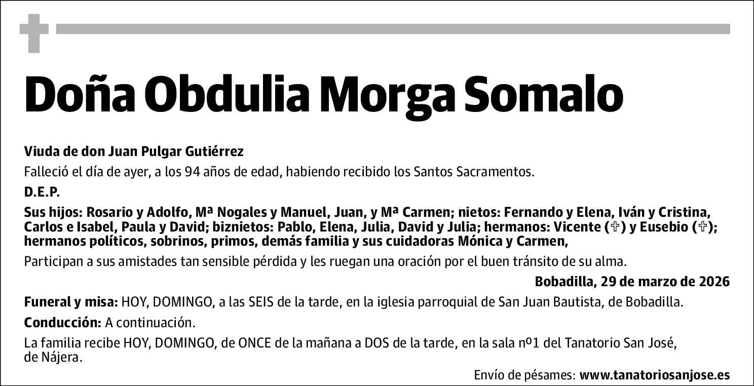 Obdulia Morga Somalo