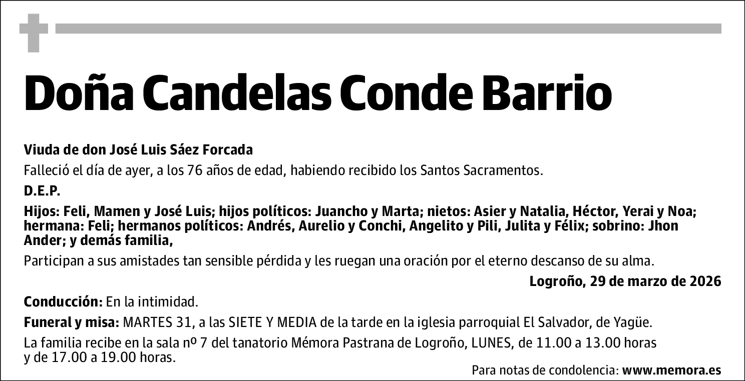 Candelas Conde Barrio