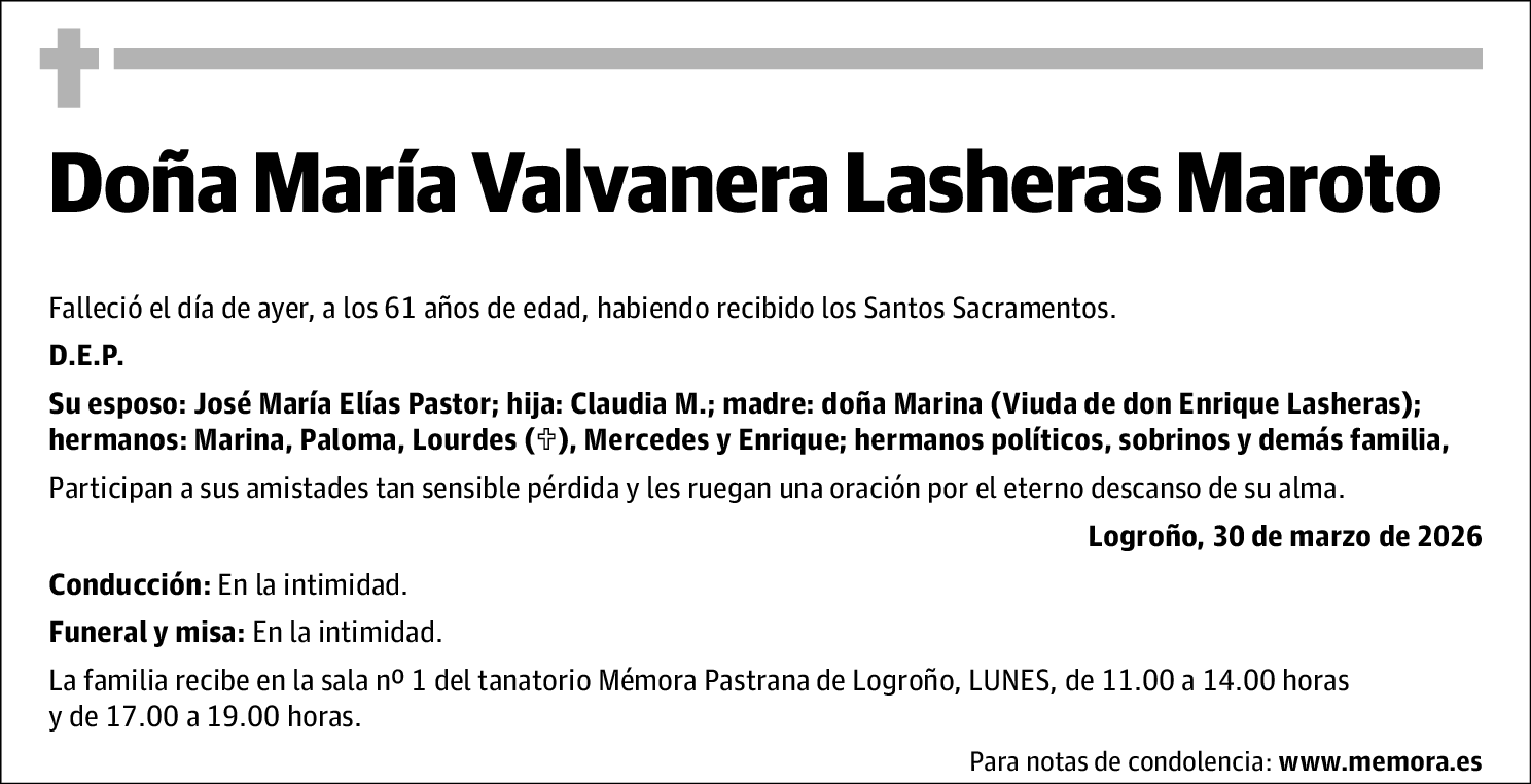María Valvanera Lasheras Maroto