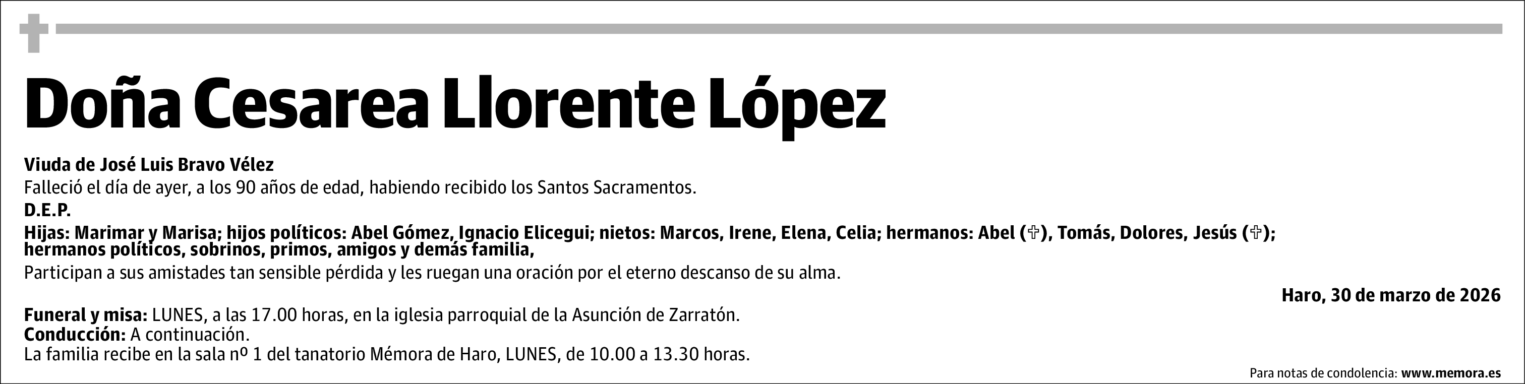 Cesarea Llorente López