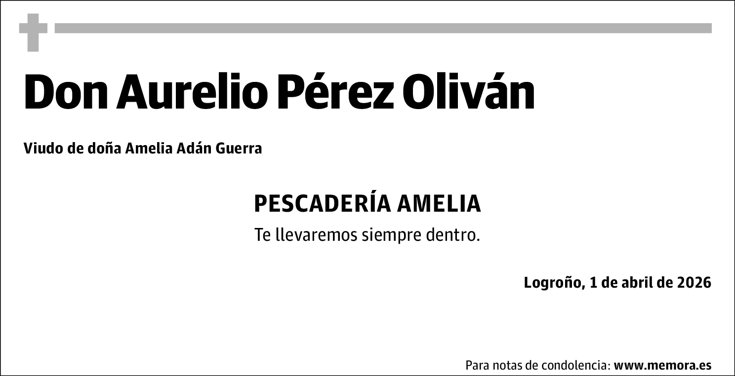 Aurelio (pescadería) Pérez Oliván