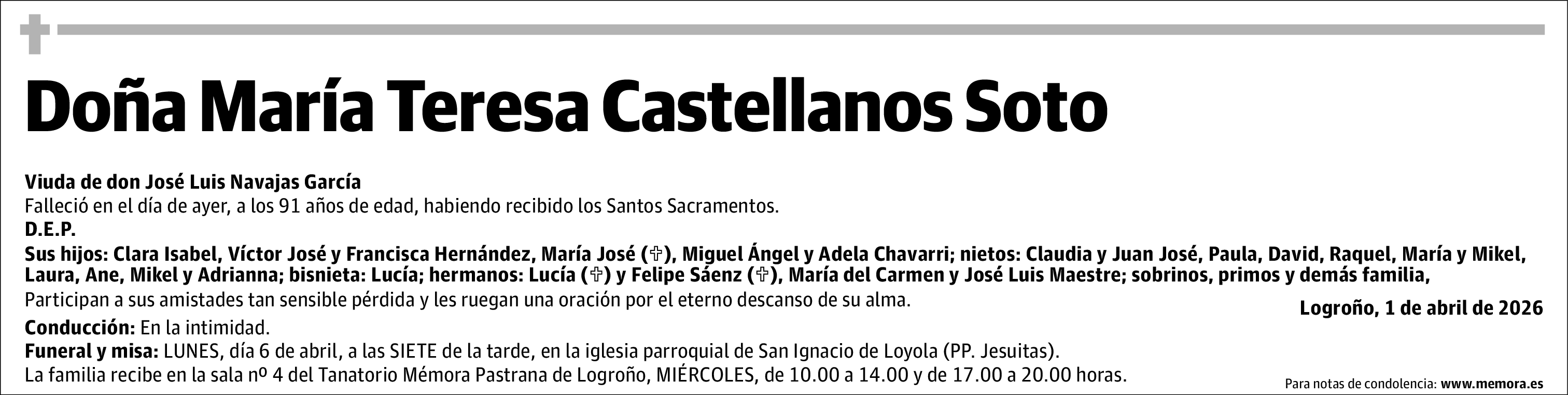 María Teresa Castellanos Soto