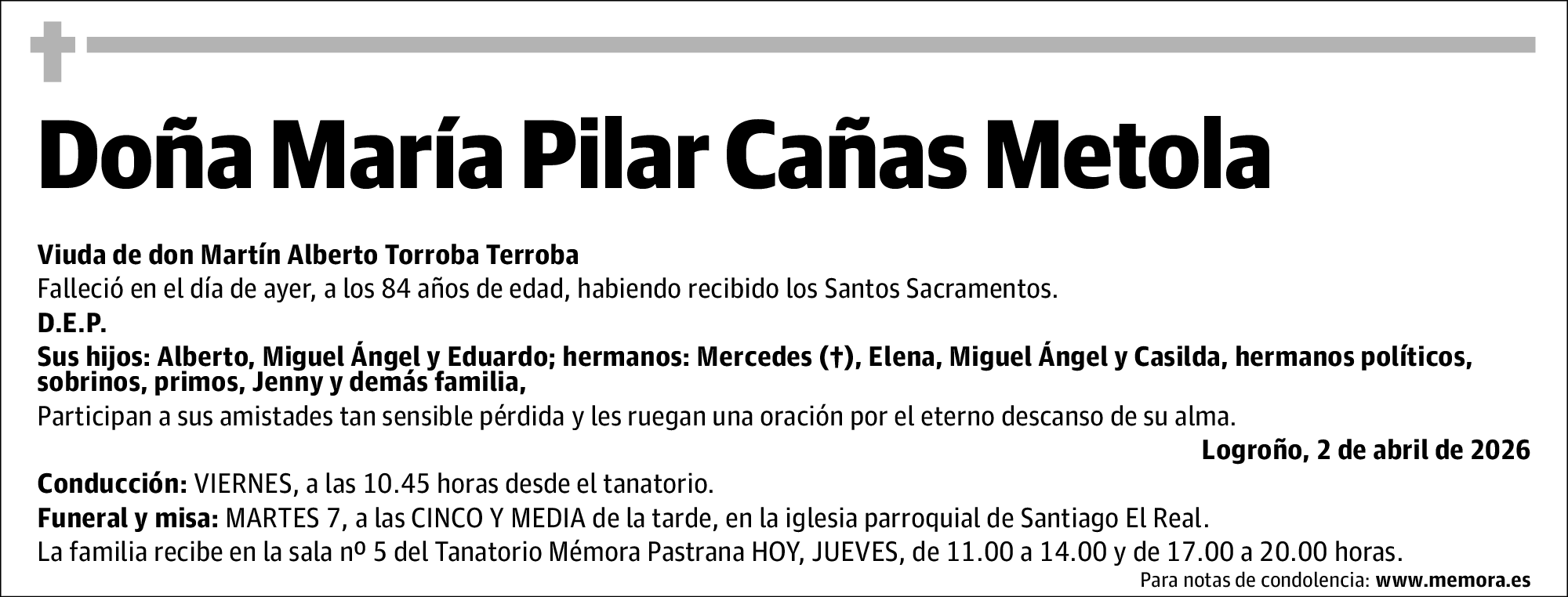 María Pilar Cañas Metola