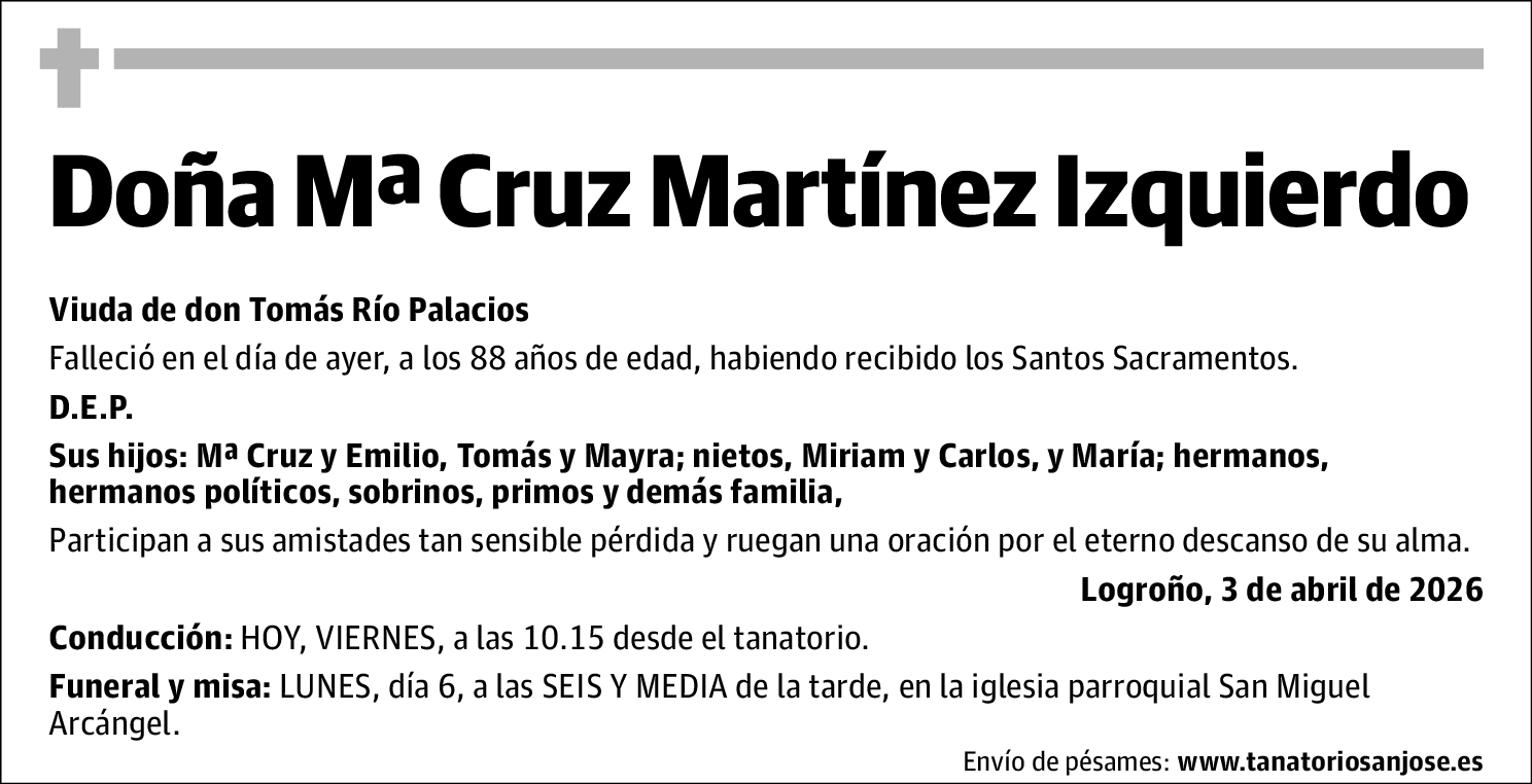 Mª Cruz Martínez Izquierdo