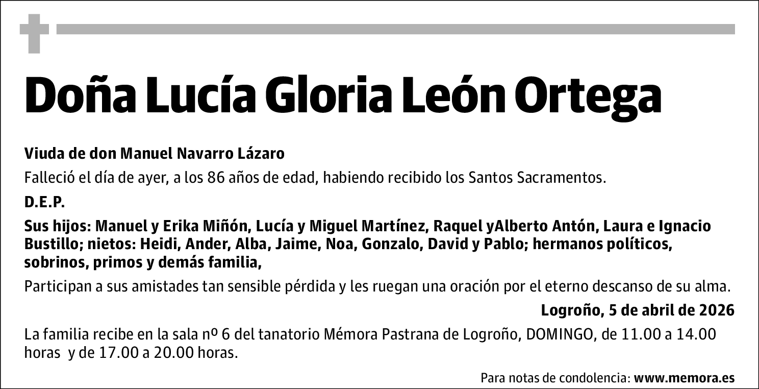 Lucía Gloria León Ortega