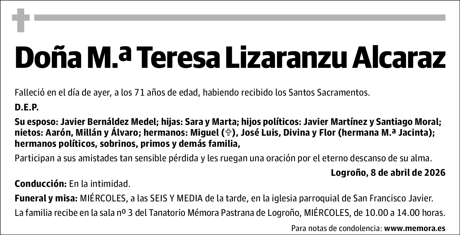 María Teresa Lizaranzu Alcaraz