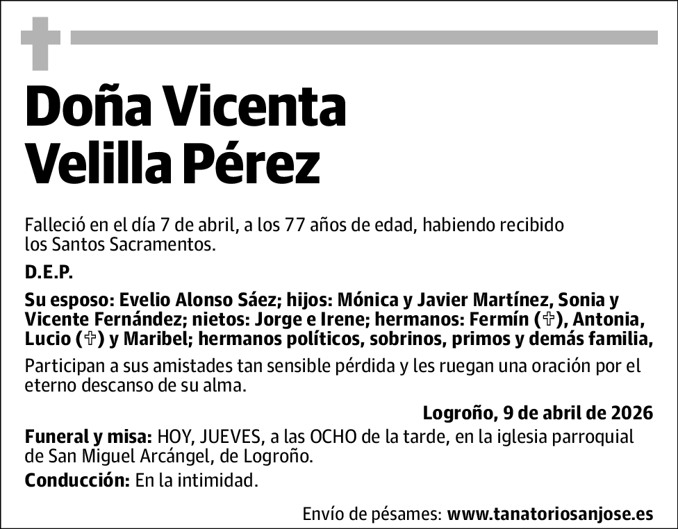 Vicenta Velilla Pérez