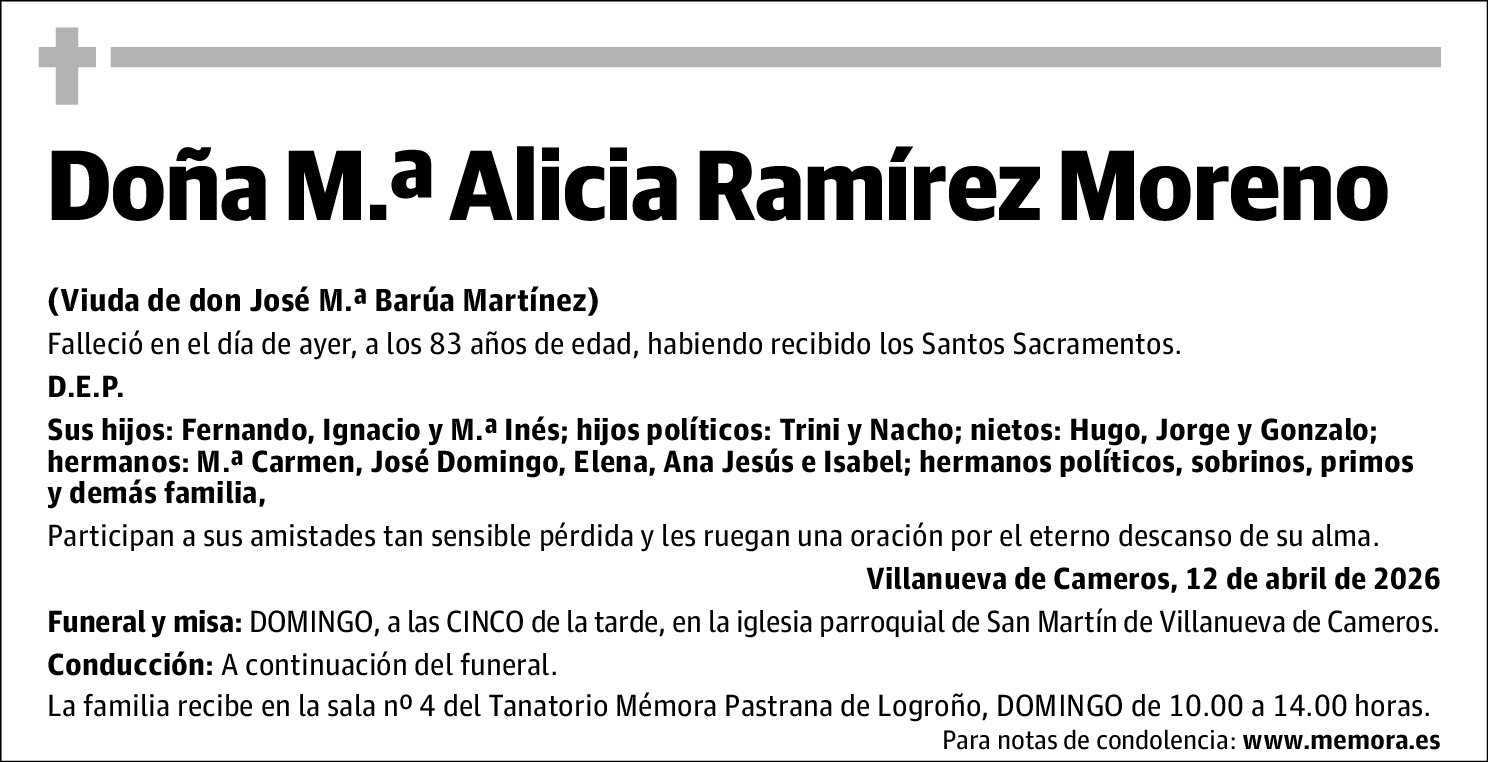 M.ª Alicia Ramírez Moreno