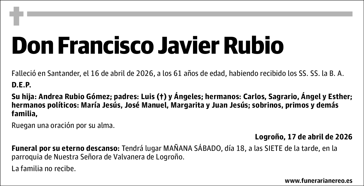 Francisco Javier Rubio Blanco