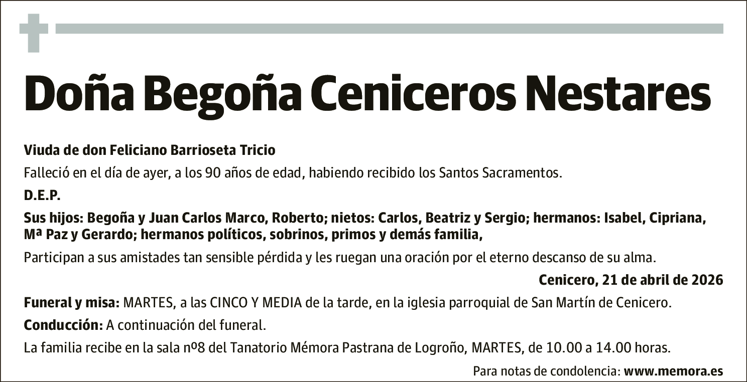 Begoña Ceniceros Nestares