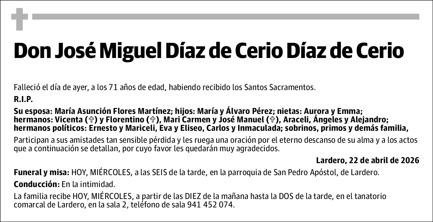 José Miguel Díaz de Cerio Díaz de Cerio