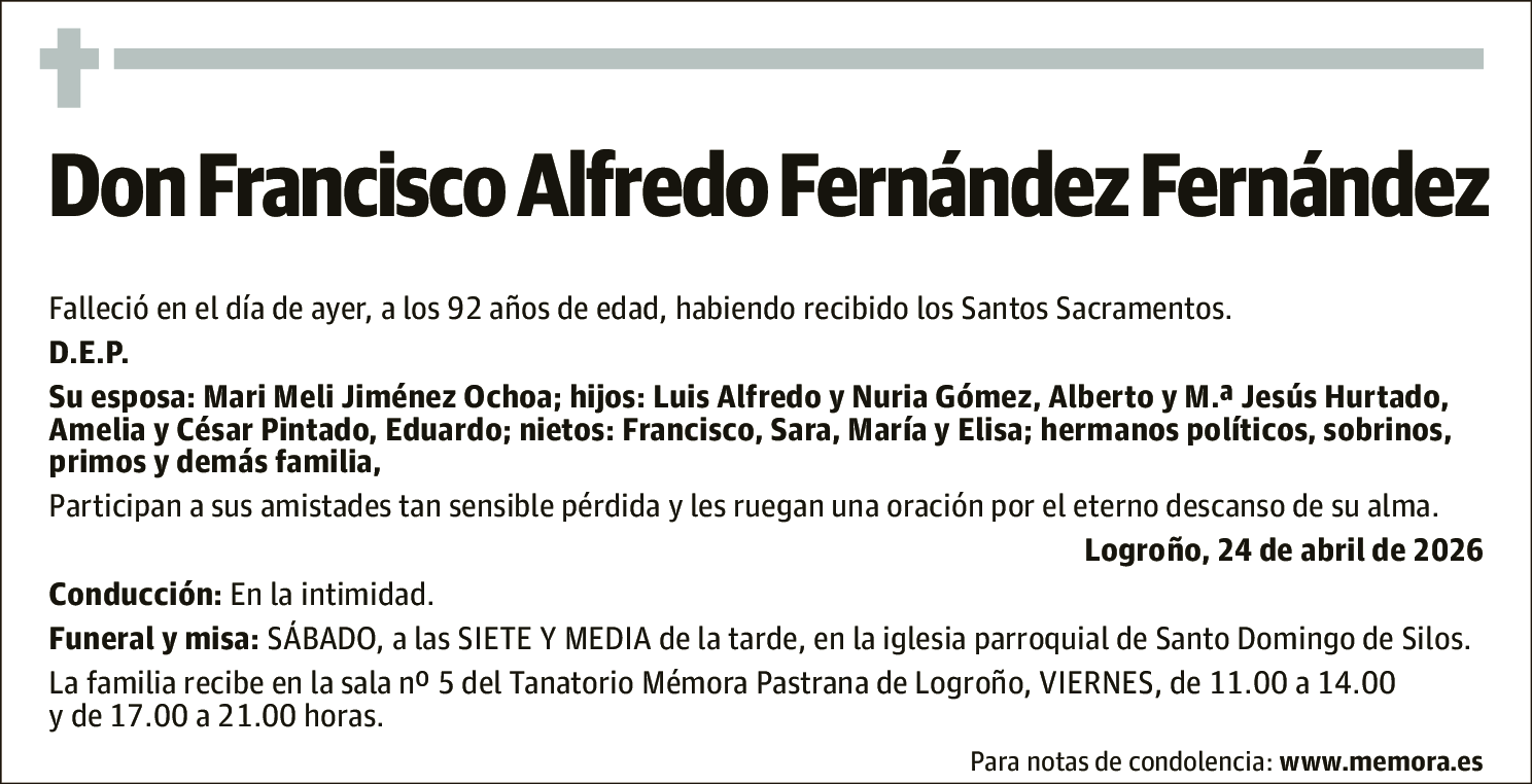 Francisco Alfredo Fernández Fernández