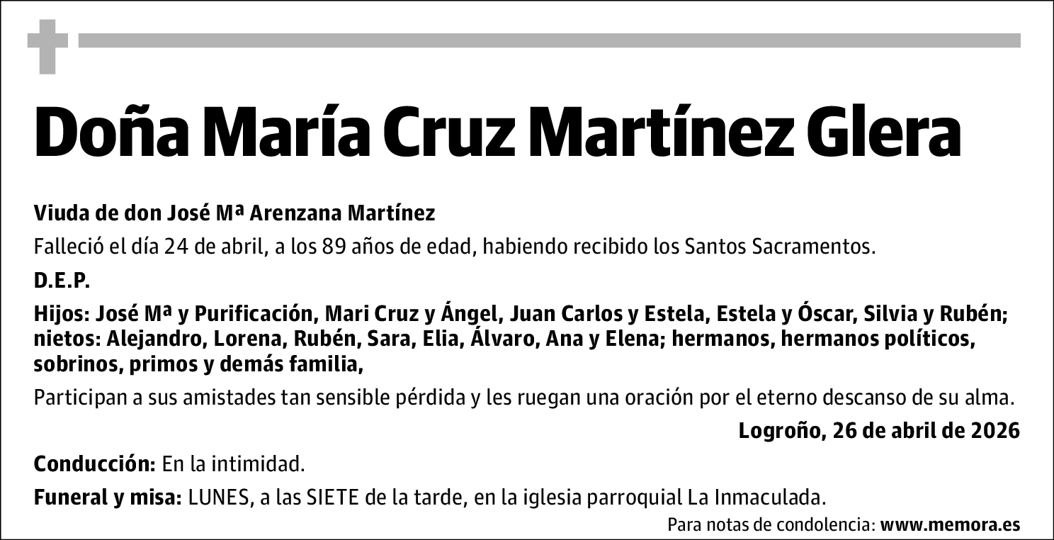 Maria Cruz Martinez Glera