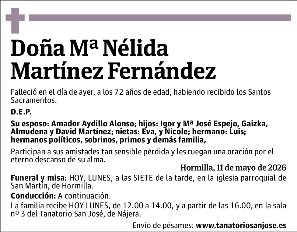 Mª Nélida Martínez Fernández