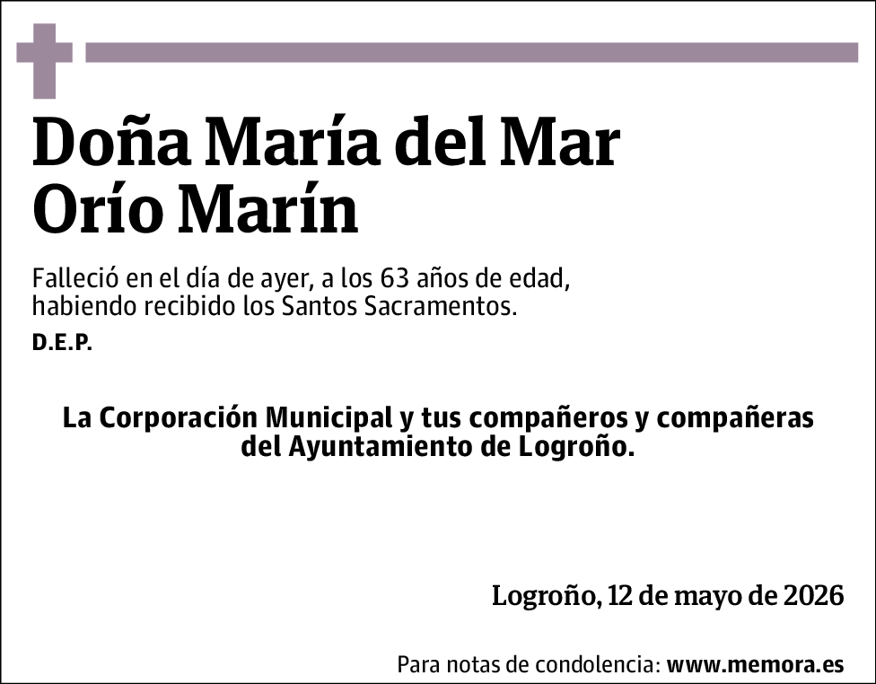 Maria del Mar, Ayto. Orio Marín