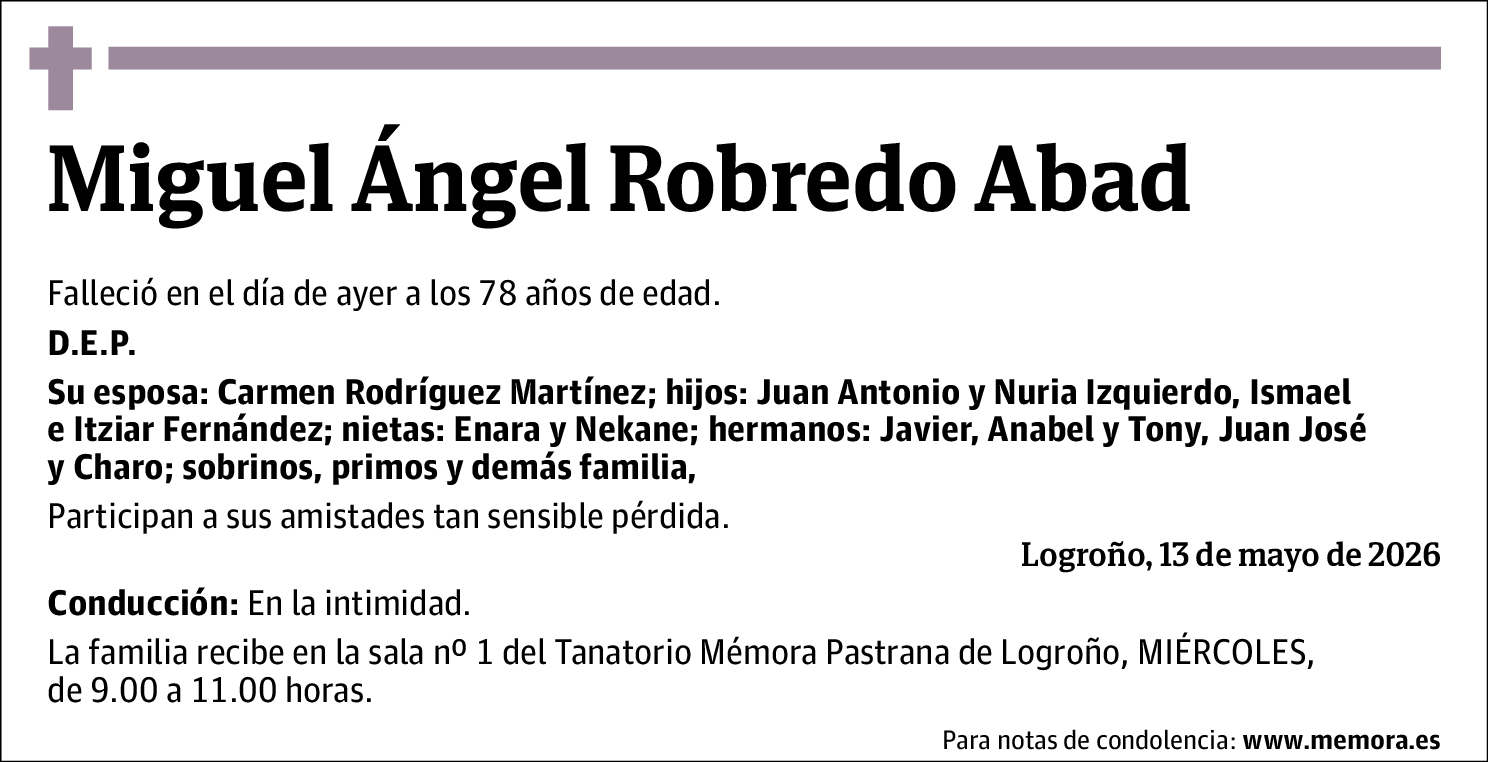 Miguel Ángel Robredo Abad