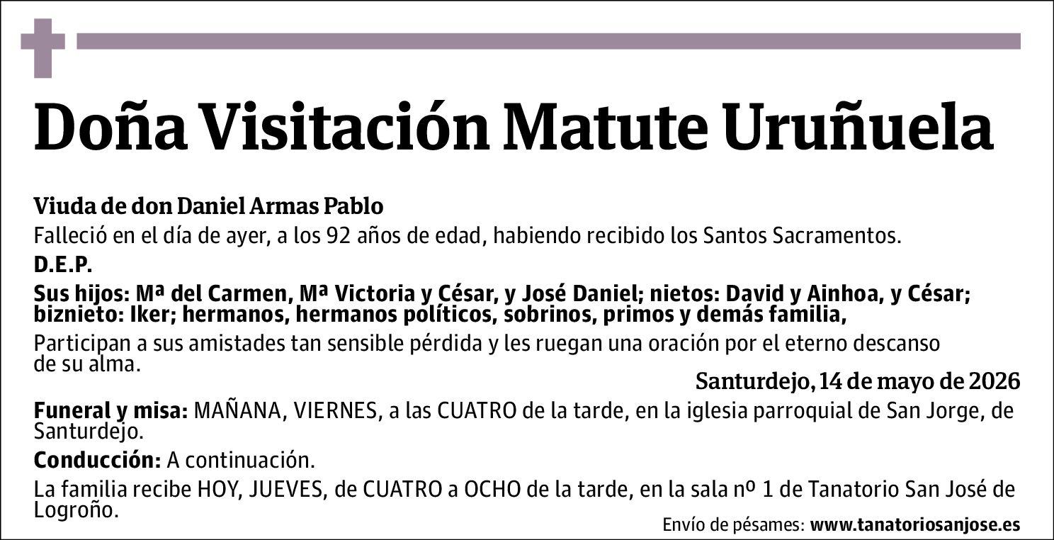 Visitación Matute Uruñuela